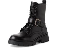 s.Oliver Damen Winterstiefeletten zum Schnüren aus Leder Gefüttert, Schwarz (Black), 38 EU