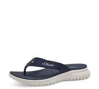 s.Oliver Damen Zehentrenner mit dicker Sohle Bequem, Blau (Navy), 38 EU