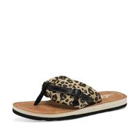 s.Oliver Damen Zehentrenner mit Herzdetail Sommer, Mehrfarbig (Leopard), 37 EU