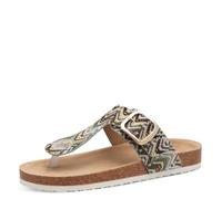 s.Oliver Damen Zehentrenner mit Schnalle Bequem, Grün (Khaki), 37 EU