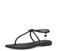 s.Oliver Damen Zehentrenner mit verstellbarem Riemchen Flach, Schwarz (Black), 38 EU