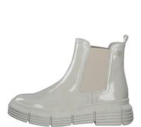 s.Oliver Damenschuhe Klassische Stiefeletten CREAM PATENT - Gr. - 37