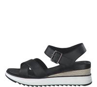 s.Oliver Damenschuhe Riemchensandalen BLACK BLACK - Gr. - 37