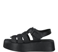 s.Oliver Damenschuhe Riemchensandalen BLACK BLACK - Gr. - 37