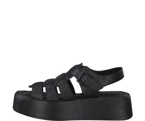s.Oliver Damenschuhe Riemchensandalen BLACK BLACK - Gr. - 37