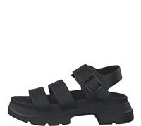 s.Oliver Damenschuhe Riemchensandalen BLACK BLACK - Gr. - 38