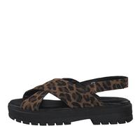 s.Oliver Damenschuhe Sandalen LEOPARD SUEDE - Gr. - 42