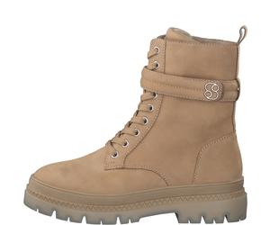s.Oliver Damenschuhe Schnürstiefel CAMEL NUBUCK CAMEL NUBUCK - Gr. - 36