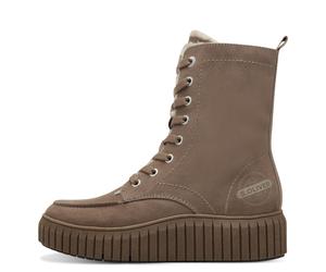 s.Oliver Damenschuhe Schnürstiefeletten TAUPE TAUPE - Gr. - 38