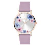 s.Oliver Damenuhr - Rund - Roségold - 18 mm - Elegante Damenuhr aus Metall mit Quarzwerk - 3 ATM wasserdicht - Kratzfest