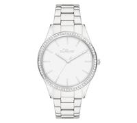 s.Oliver Armbanduhr - zeitlos mit funkelnden Steinen