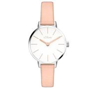 s.Oliver Damenuhr - Rund - Silber - 28 mm - Elegante Damenuhr aus Metall mit Quarzwerk - 3 ATM wasserdicht - Kratzfest