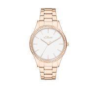 s.Oliver Damenuhr zeitlos mit funkelnden Steinen SO-4488-MQ