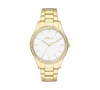 s.Oliver Damenuhr zeitlos mit funkelnden Steinen SO-4490-MQ