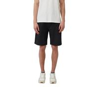 Detroit: Bermuda aus Baumwoll- und Leinenmix im Relaxed Fit 33 schwarz 2164486.9999.33