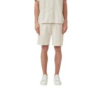 Detroit: Bermuda mit Strukturstreifen und Tunnelzug 3XL weiß|beige 2176109.84G9.3XL
