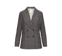 Doppelreihiger Karo-Blazer im Slim Fit 44 blau