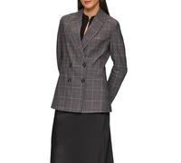 Doppelreihiger Karo-Blazer im Slim Fit 46 blau 2148732.59N0.46