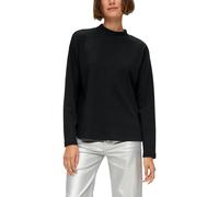 Doubleface-Sweatshirt mit Musterstruktur 38 schwarz