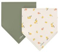 Unisex Dreieckstücher im Doppelpack ONESIZE olive|creme 2178589.7900.ONESIZE