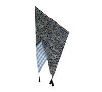 Dreieckstuch mit All-over-Print und Quasten ONESIZE blau|mehrfarbig 2166622.50D4.ONESIZE