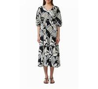 Midikleid aus Baumwolle mit Binde-Details 36 schwarz 2165756.99A0.36