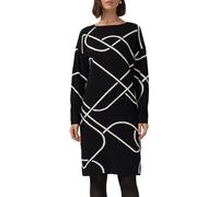 Gestricktes Jacquard-Kleid mit All-over-Print 38 schwarz 2173237.99X7.38
