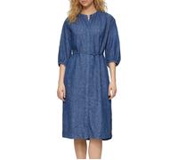 Relaxed-Fit-Midikleid mit Eingrifftaschen und Raff-Details 40 blau 2163657.58Y6.40