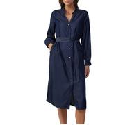 Relaxed-Fit-Midikleid aus Lycoell in Denim-Optik 38 blau 2161862.57Y2.38