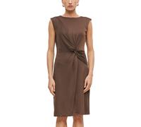 s.Oliver Damen Kleid - Regular Fit, Jersey, ärmellos, Wickel-Optik