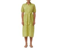 s.Oliver BLACK LABEL Midi-Hemdblusenkleid aus reiner Baumwolle in Hellgruen, Größe 46