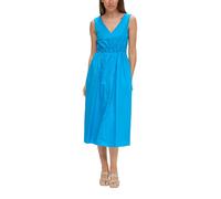 Baumwollkleid mit Raffung 46 türkis 2150795.6430.46