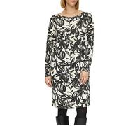 Scuba-Kleid mit Seitentaschen 38 creme|schwarz