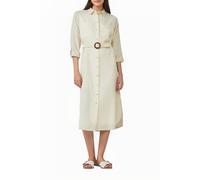 s.Oliver Hemdblusenkleid im Relaxed Fit mit geflochtenem Gürtel Natur 44