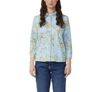 Elastische Jersey-Bluse mit 3/4-Ärmeln 36 blau|grün 2176230.51A4.36