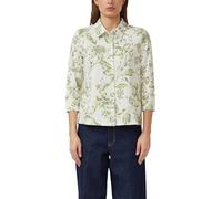 Elastische Jersey-Bluse mit 3/4-Ärmeln 42 creme|grün 2176230.02A4.42