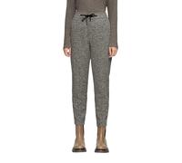 Elastische Jogpants mit Muster 40 grau