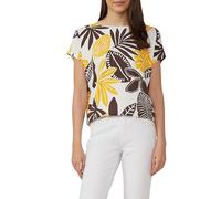 s.Oliver T-Shirt Elastisches Viskosestretch Relaxed Fit Creme Größe 36