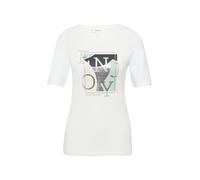 s.Oliver Elastisches T-Shirt mit Frontprint im Slim Fit