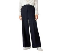 s.Oliver BLACK LABEL Business-Hose aus Viskosemix Wide Leg Bügelfalten Blau 34/REG