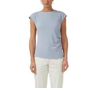 s.Oliver Shirt Elegantes Modell mit seitlicher Raffung Blau Größe 40