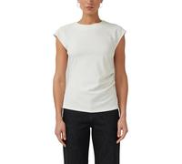 s.Oliver Shirt Slim-Fit mit seitlicher Raffung Creme Größe 36