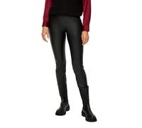 Extra Slim: Leggings in Leder-Optik 38 schwarz