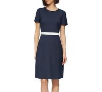 s.Oliver Fein gepunktetes Etuikleid mit Kontrast-Detail