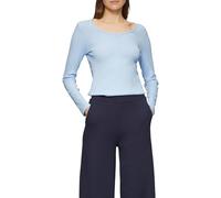 Feines Jersey-Longsleeve mit Rippstruktur 46 blau 2166105.5083.46