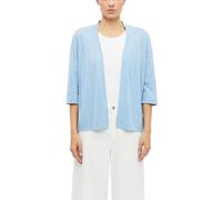 Feinstrickjacke mit 3/4-Arm und Wellenkante 44 blau 2179072.5025.44