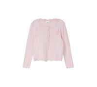 Feinstrickjacke mit Zierkante und Applikation 116/122 pink 2175981.4117.116_122