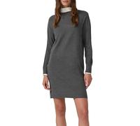 Feinstrickkleid mit Ripp-Detail am Arm grau 2177367.97W3.34