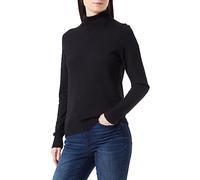 Feinstrickpullover mit Rollkragen 36 schwarz