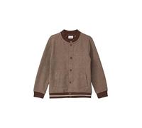 s.Oliver Festiver Sweat-Blouson mit Herringbone-Muster